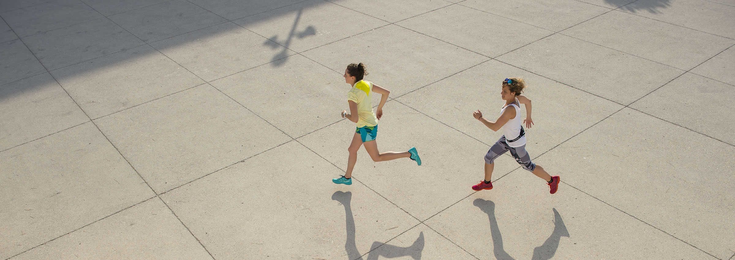 running on cement